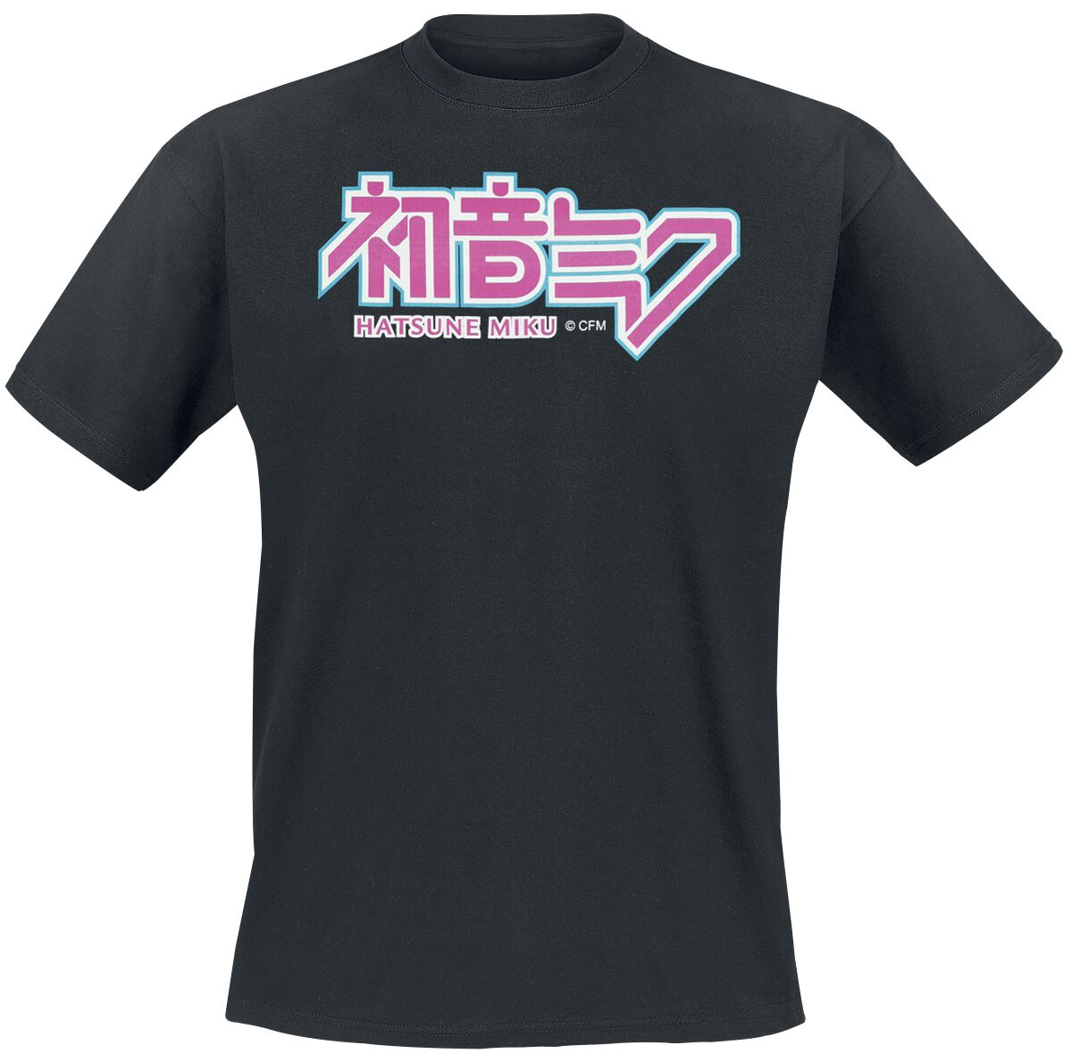 Vocaloid Hatsune Miku - Classic Logo T-Shirt black