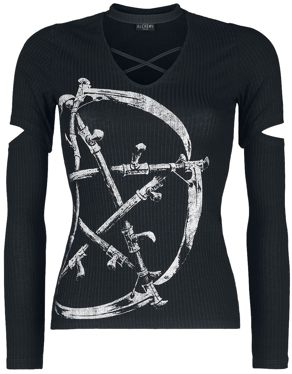 Alchemy England Pentacle Long-sleeve Shirt black