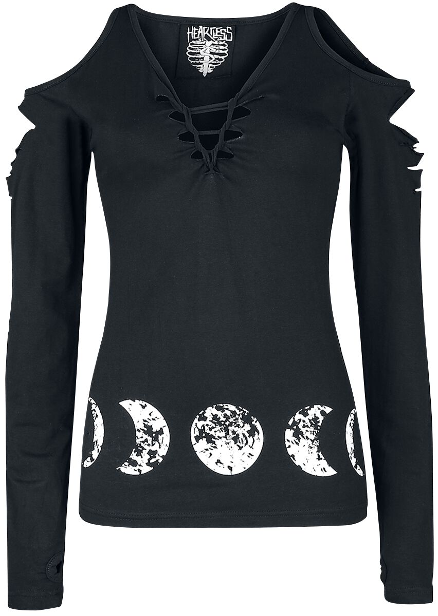 T-shirt manches longues Gothic de Heartless - Haut Manches Longues Moonchild - S à XL - pour Femme -