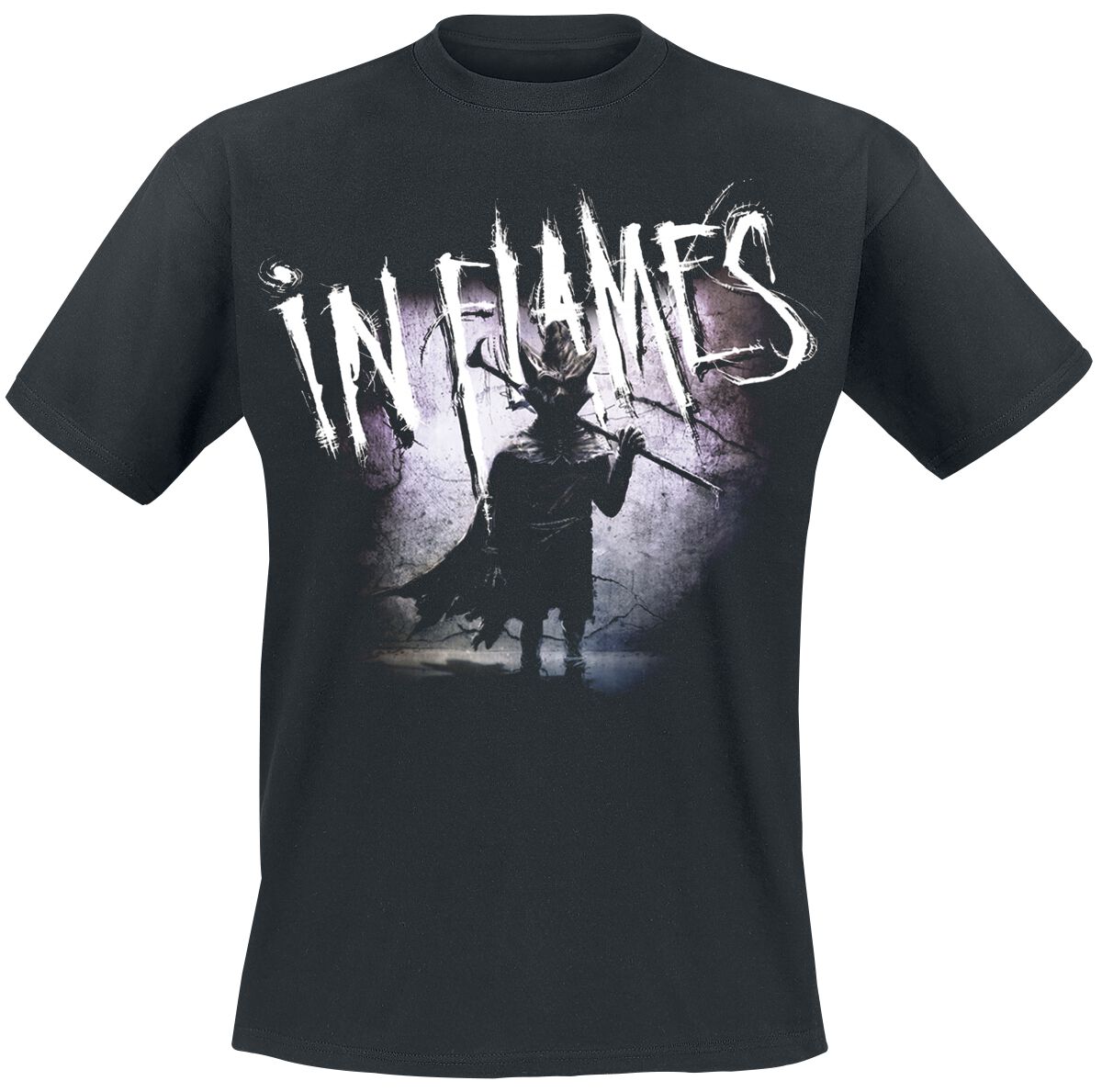 In Flames T-Shirt - The Mask - S bis 5XL - für Männer - Größe XXL - schwarz  - Lizenziertes Merchandise!