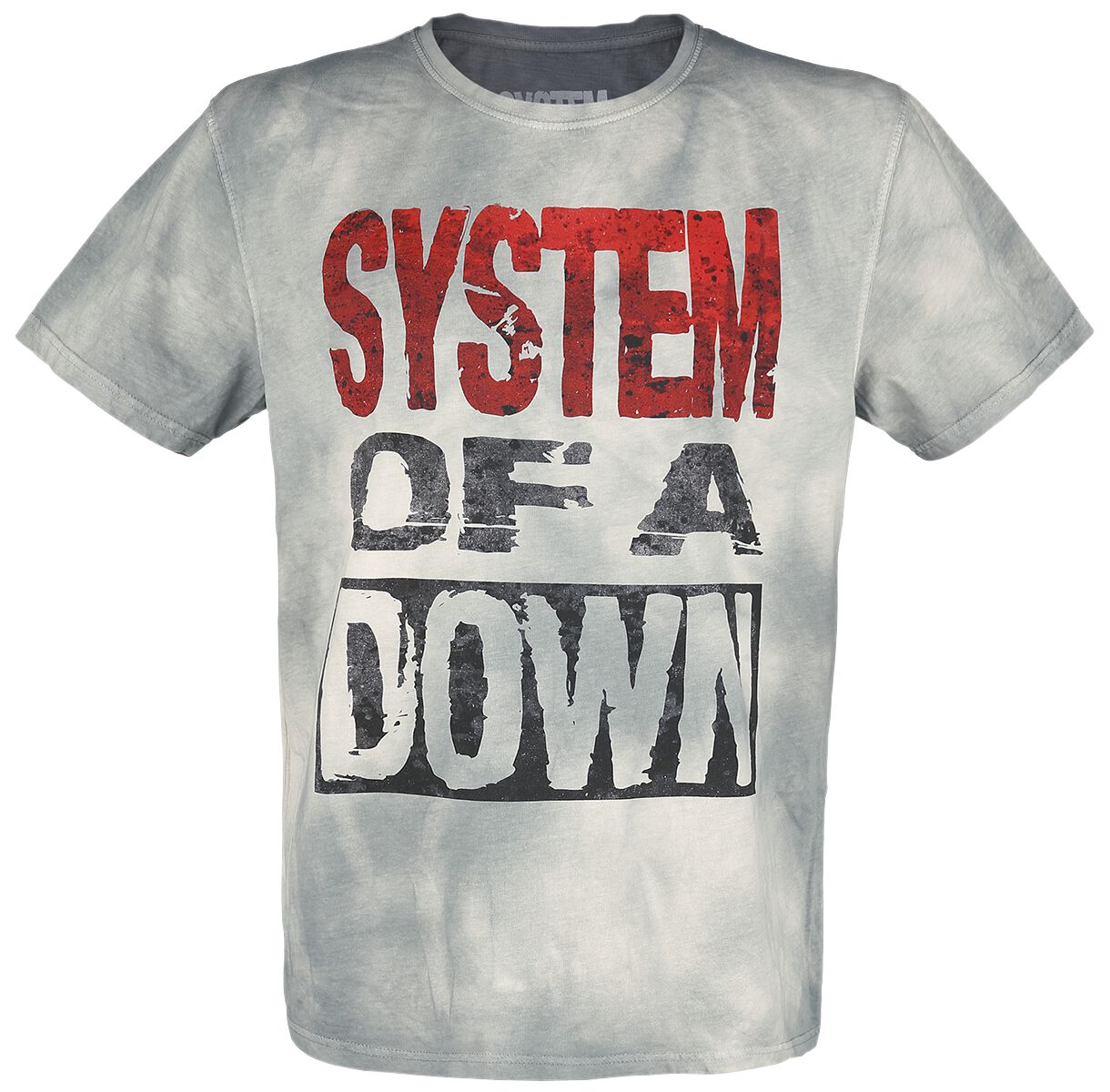 Image of System Of A Down Stacked Logo T-Shirt grau