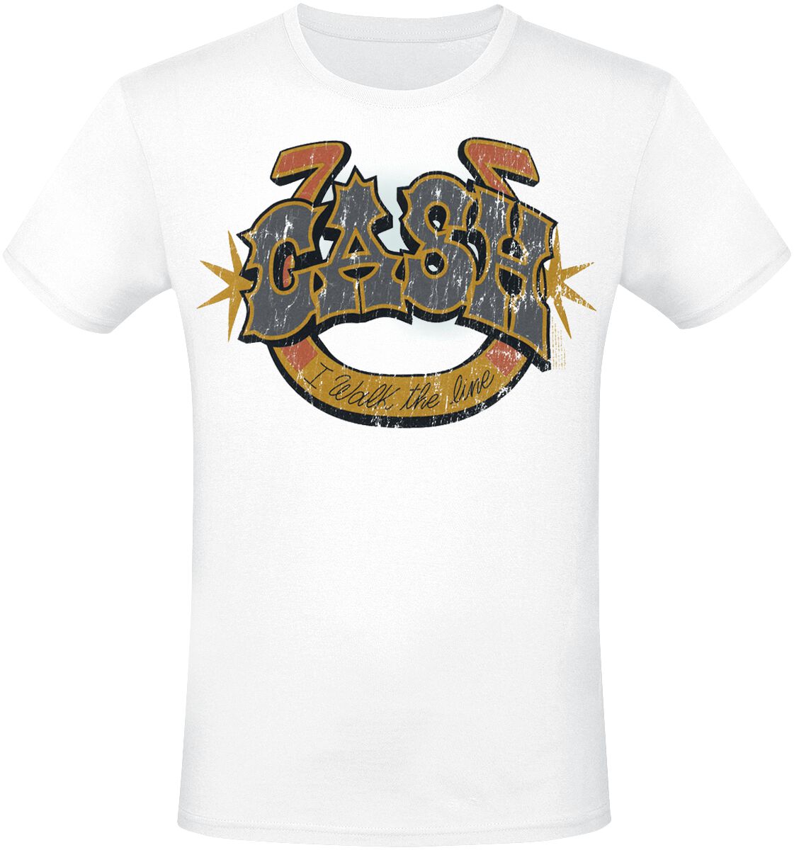 5056705740821 - Walk The Line T-Shirt weiß in 3XL