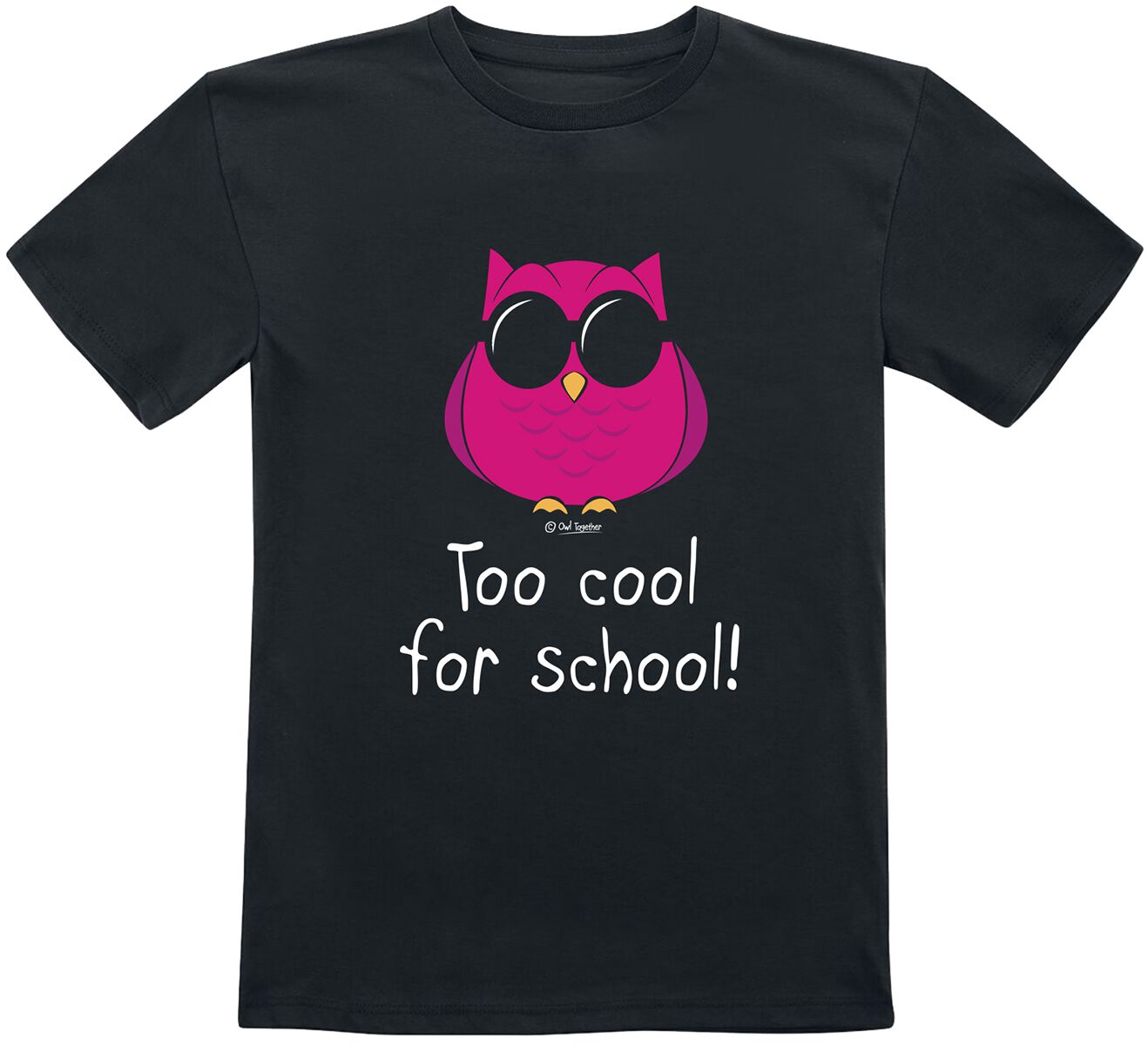 T-shirt Fun de Tierisch - Too Cool For School! - 164 - pour filles & garçonse - noir
