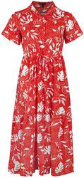 Midi Shirt Dress With Drawcord Waist, QED London, Mittellanges Kleid