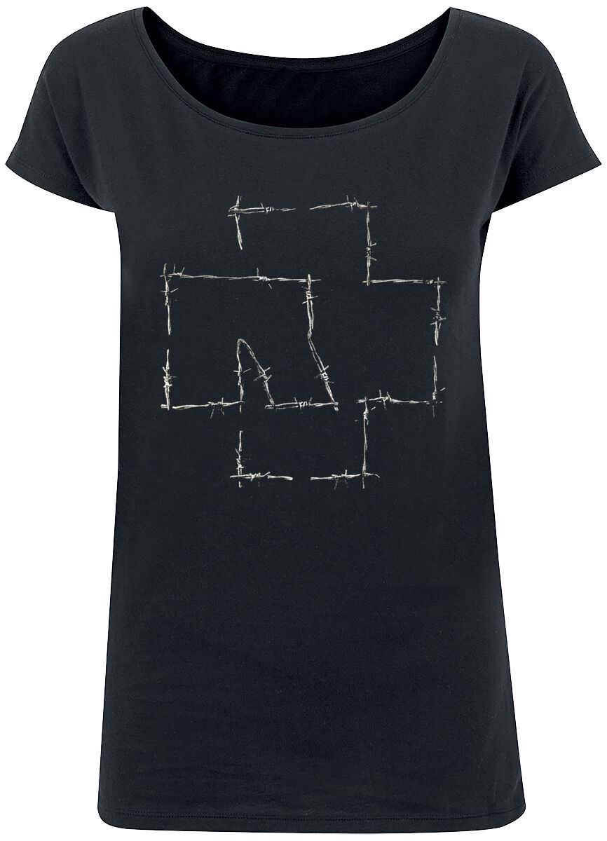 Rammstein Stacheldraht T-Shirt schwarz in M