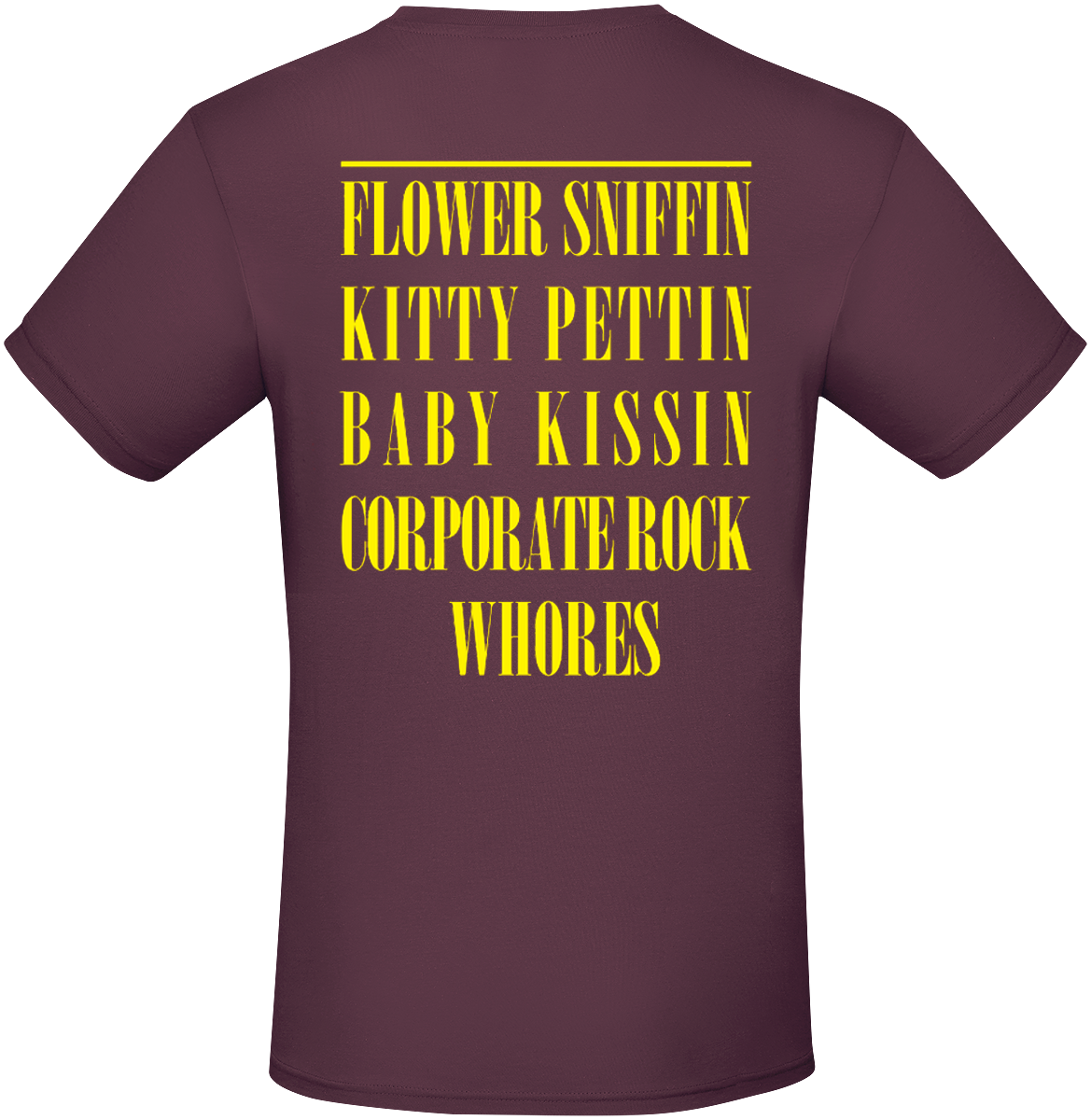Nirvana T-Shirt - Flower Sniffing - S bis M - für Männer - Größe S - burgund  - Lizenziertes Merchandise!