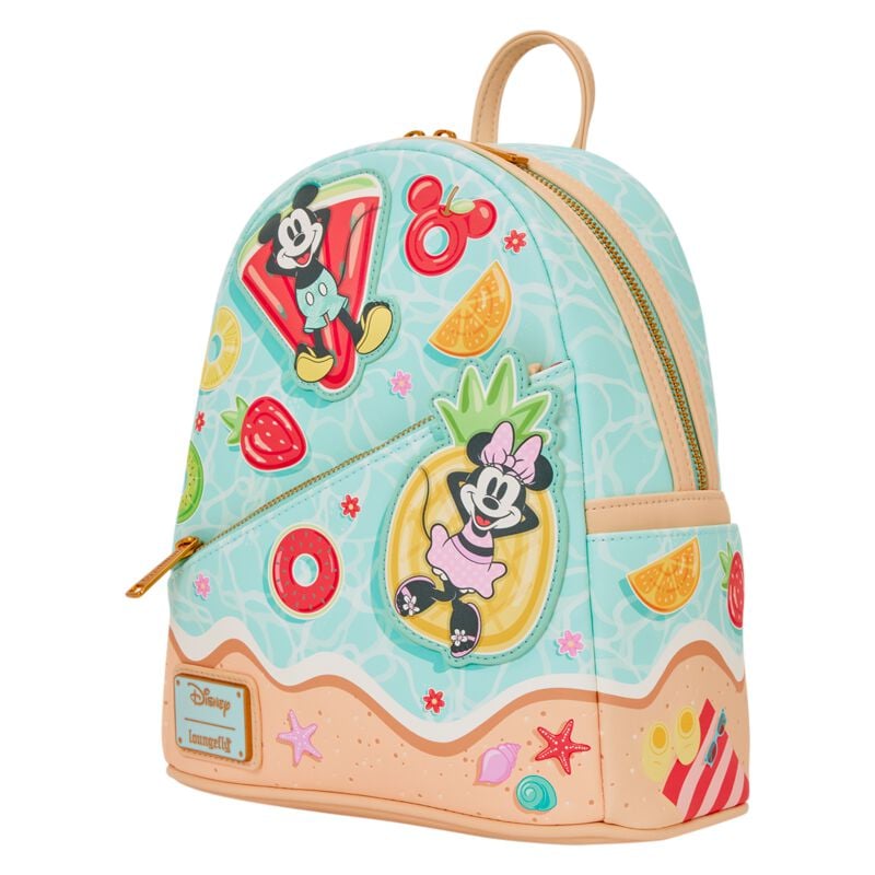 Mickey & Minnie Mouse - Disney Mini-rygsække - Loungefly - Mickey & Minnie strandhygge - Unisex - multifarvet