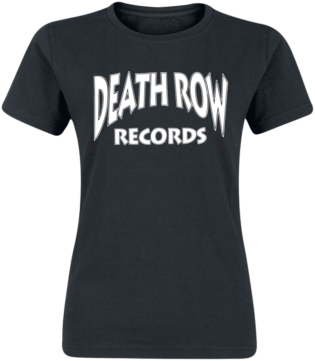 Death Row Records T-Shirt - Classic Logo - S bis XL - für Damen - Größe XL - schwarz  - Lizenziertes Merchandise!