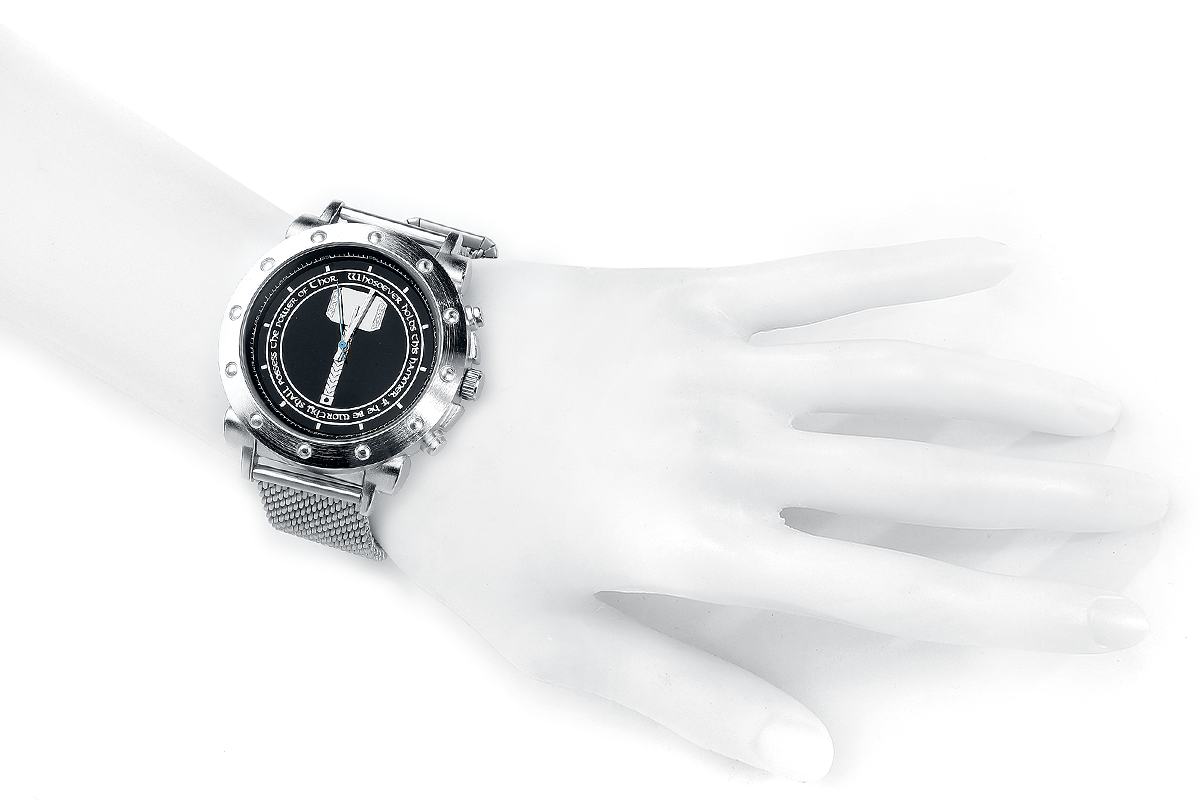 Thor Thors Hammer Armbanduhren silberfarben