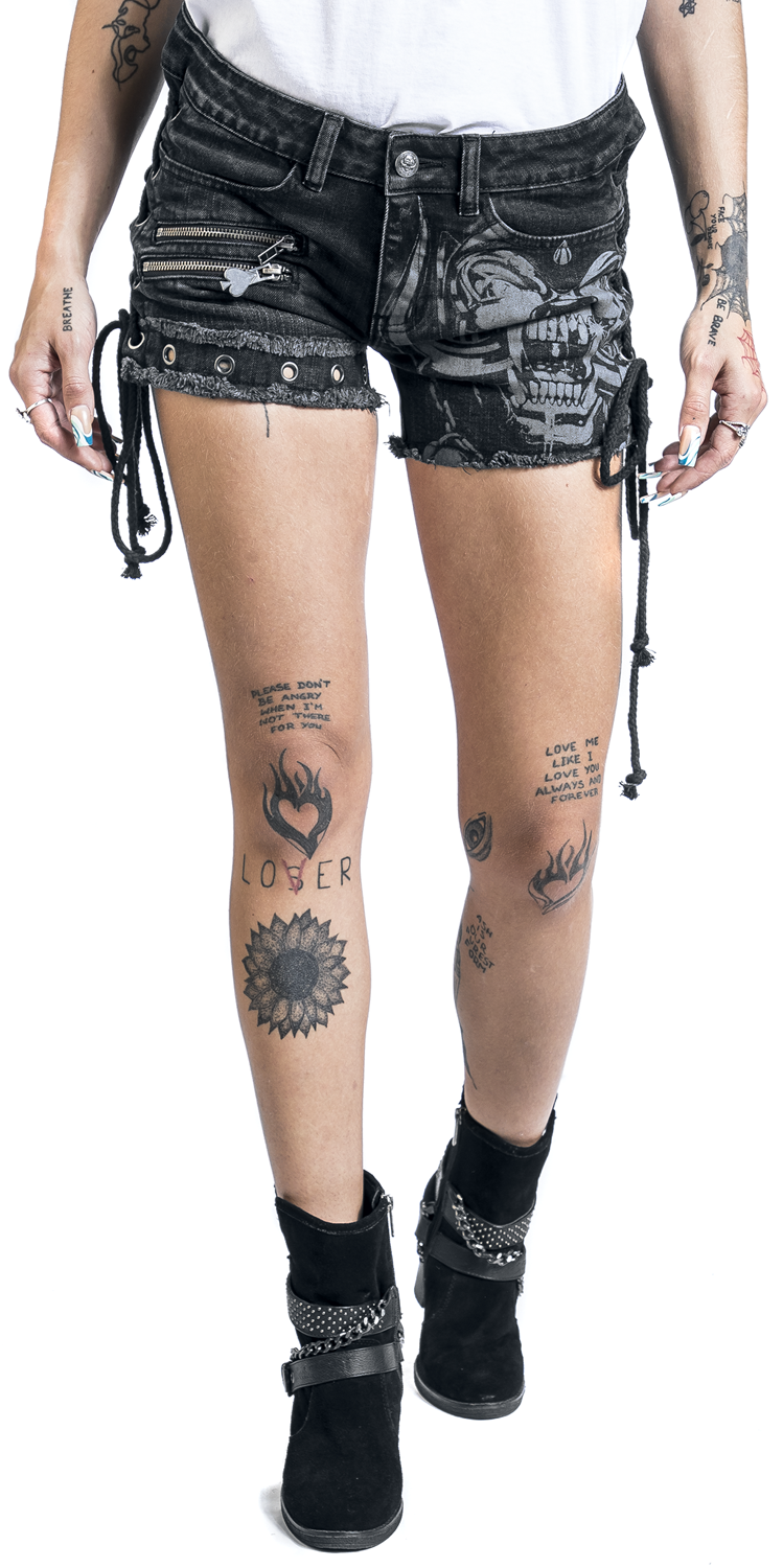 Motörhead EMP Signature Collection Hotpant schwarz - 30.01% Rabatt