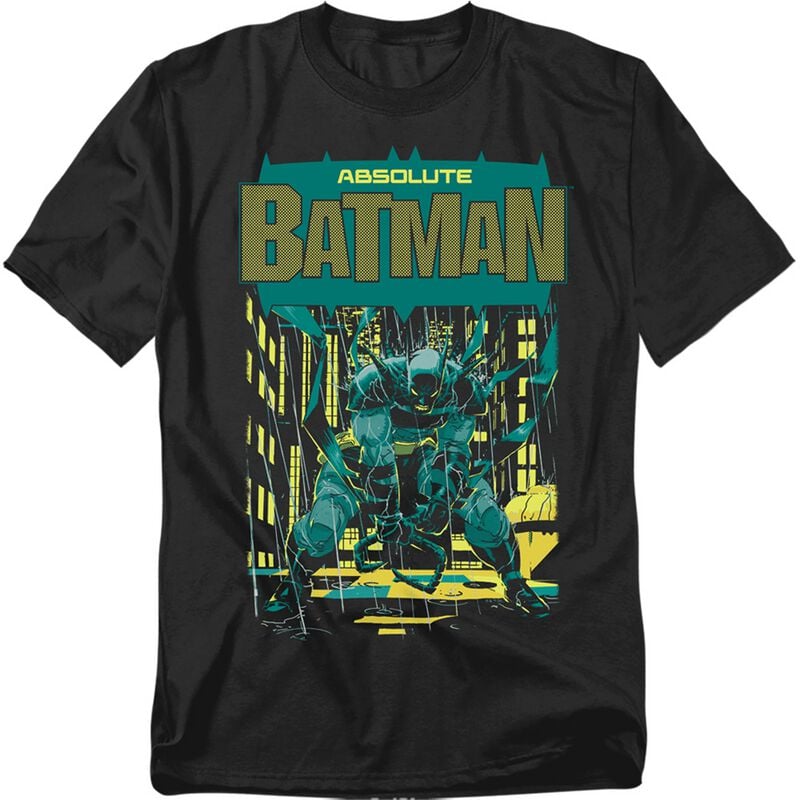 Batman - DC Comics T-Shirt - Batman Absolute Gotham City Rooftops - M bis 5XL - für Männer - Größe L - schwarz  - Lizenzierter Fanartikel