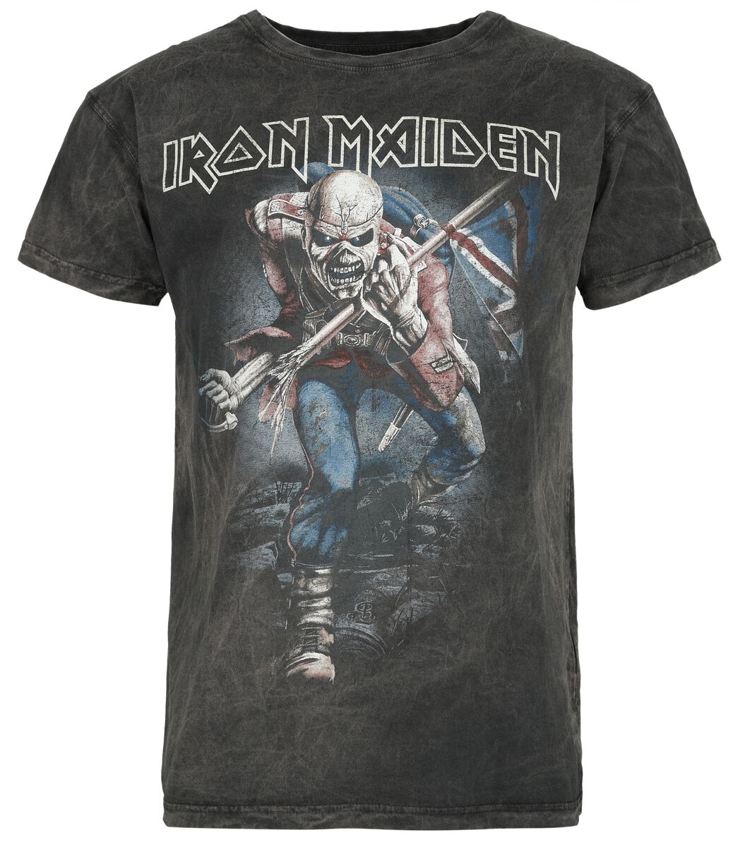 Levně Iron Maiden The Trooper Tričko šedá