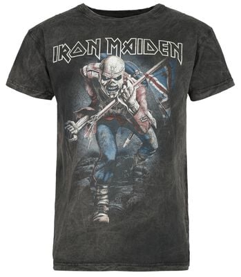 T-shirt Iron Maiden The Trooper. T-shirt Rock Officiel Noir. Bande Heavy Metal. Coton Unisexe. Adulte Garçon. (XS T-shirt Iron Maiden The Trooper. T-shirt Rock Officiel Noir. Bande Heavy Metal. Coton Unisexe. Adulte Garçon. (XS