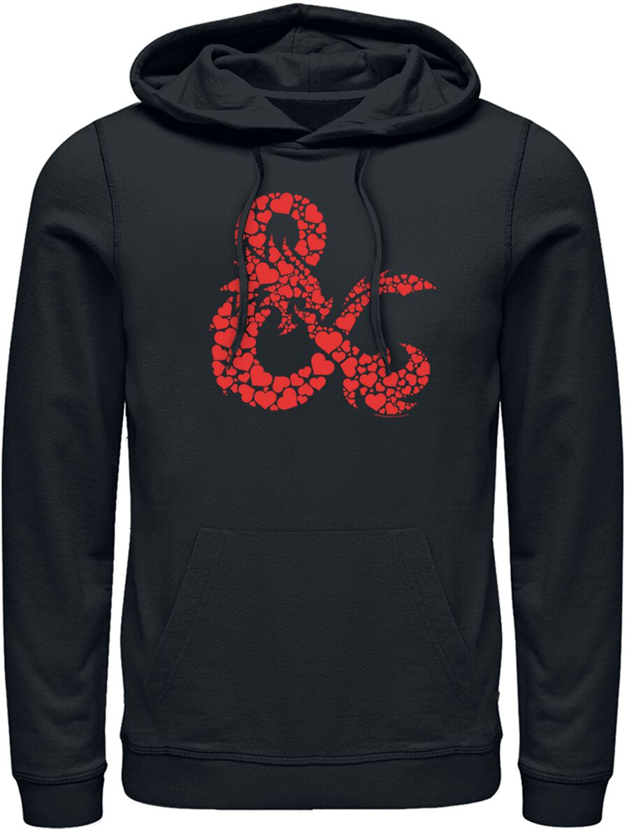 Dungeons and Dragons DnD HeartFill Kapuzenpullover schwarz Dungeons and Dragons DnD HeartFill Kapuzenpullover schwarz