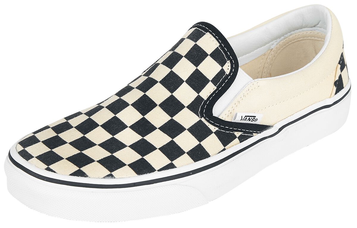 Vans Classic Slip On Checkerboard Sneaker schwarz altweiß in EU37