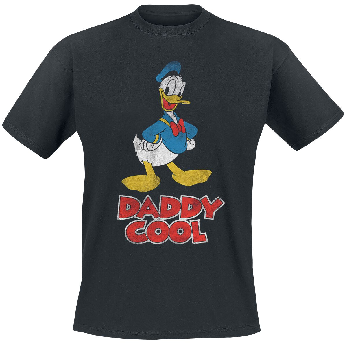 Image of Micky Maus Donald Duck - Daddy Cool T-Shirt schwarz