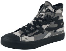 Camouflage Sneaker, Black Premium by EMP, Sneaker high