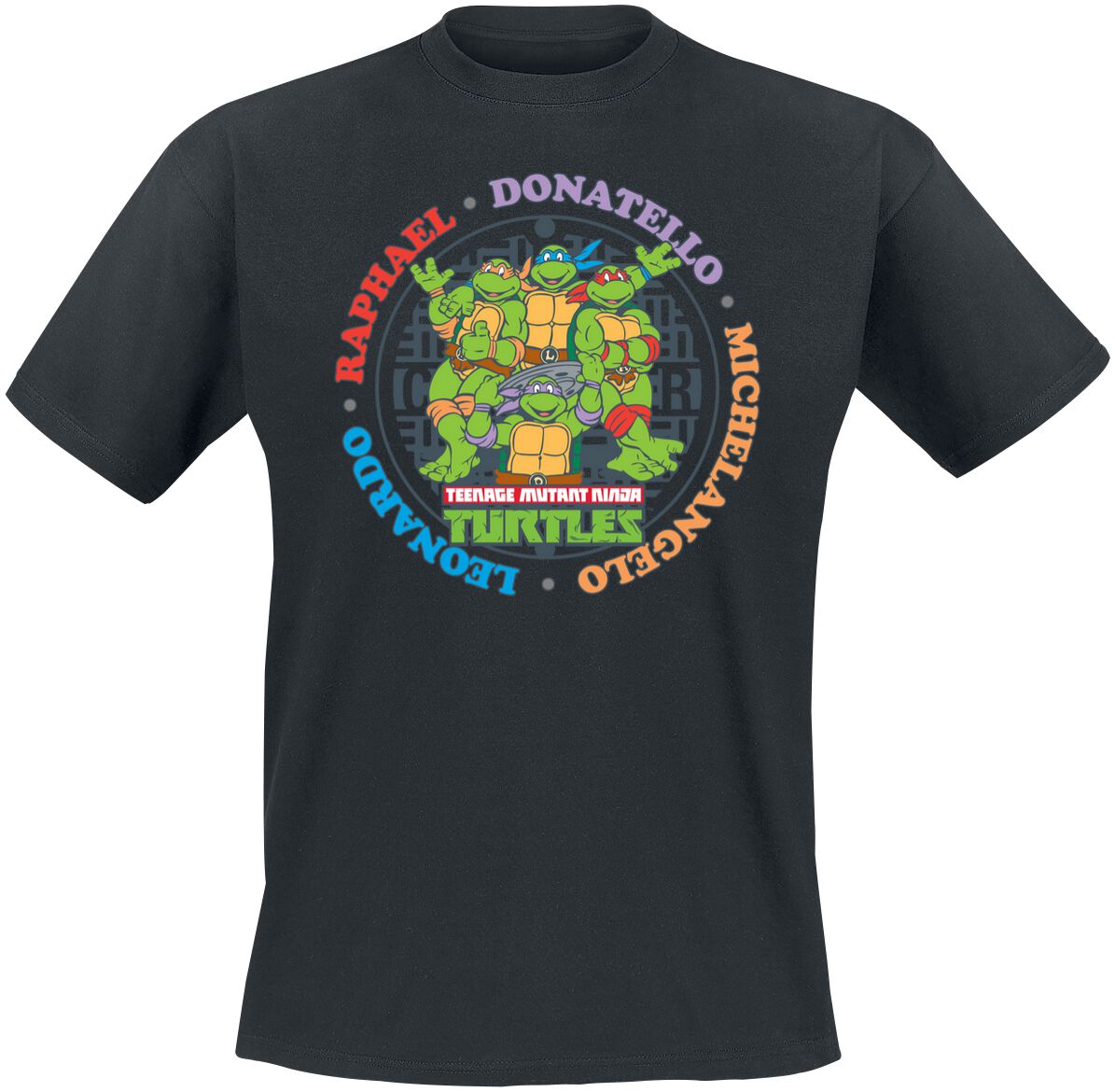 Teenage Mutant Ninja Turtles Team T-Shirt schwarz in XL