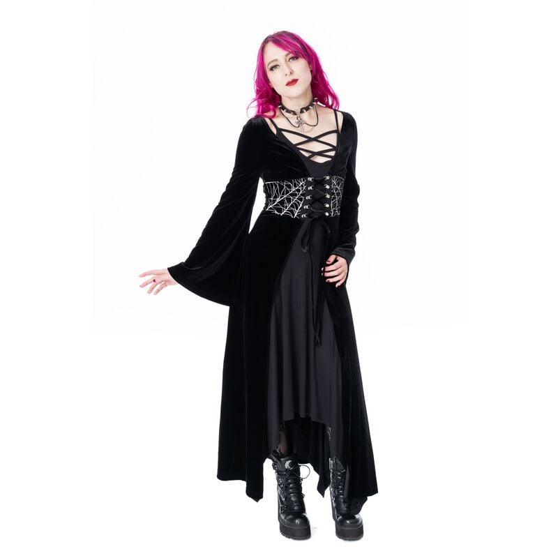 Poizen Industries - Gothic Cardigan - Morwen Cardigan - XS tot 4XL - voor Vrouwen - zwart