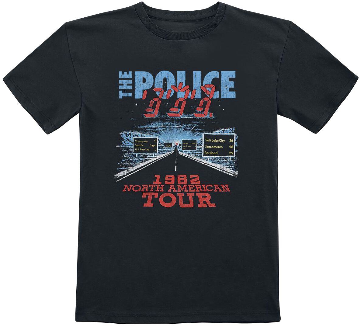 The Police North American Tour 2 T-Shirt schwarz The Police North American Tour 2 T-Shirt schwarz