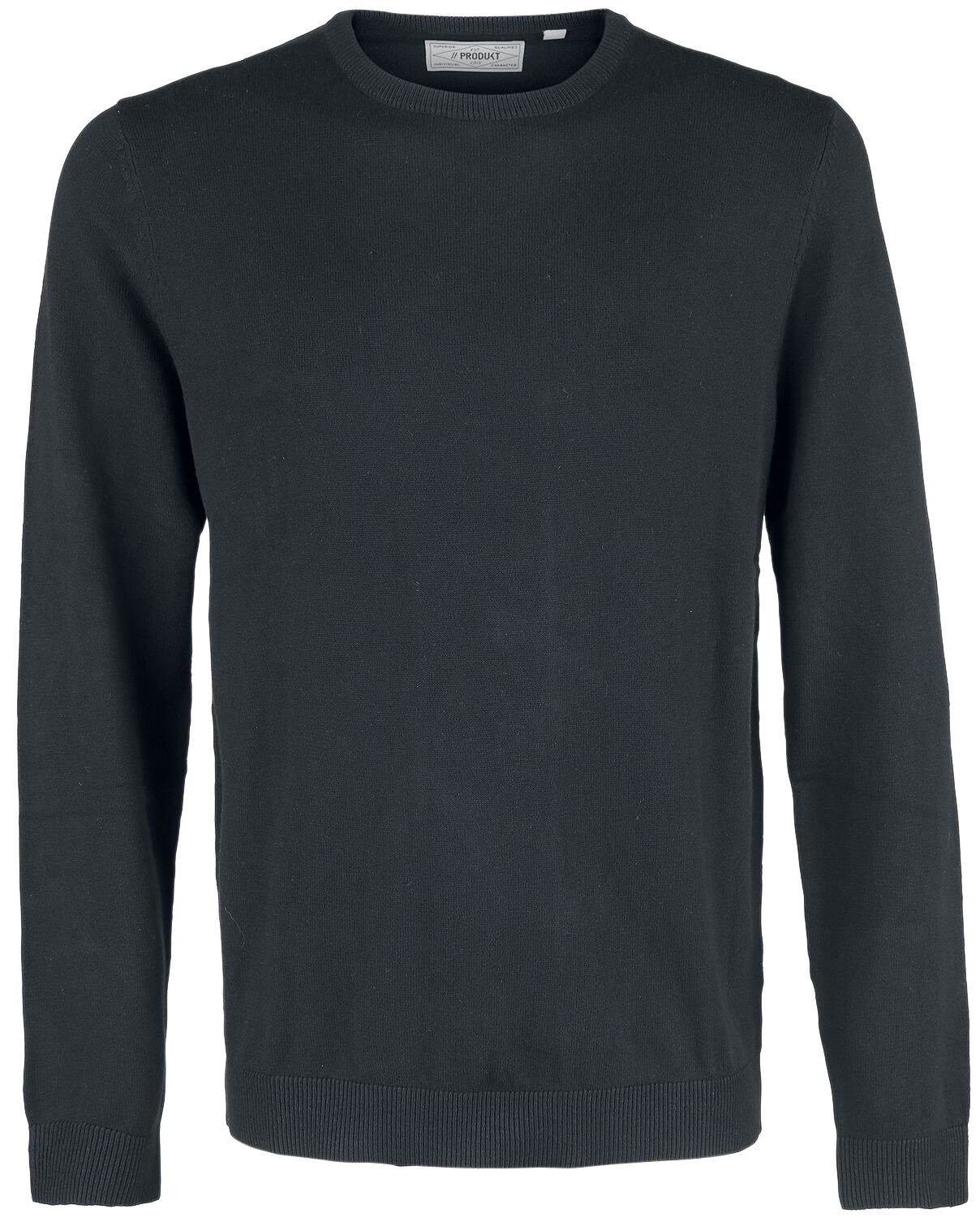 Sweat-shirt de Produkt - Tricot Basique Ras-Du-Cou - S - pour Homme - noir