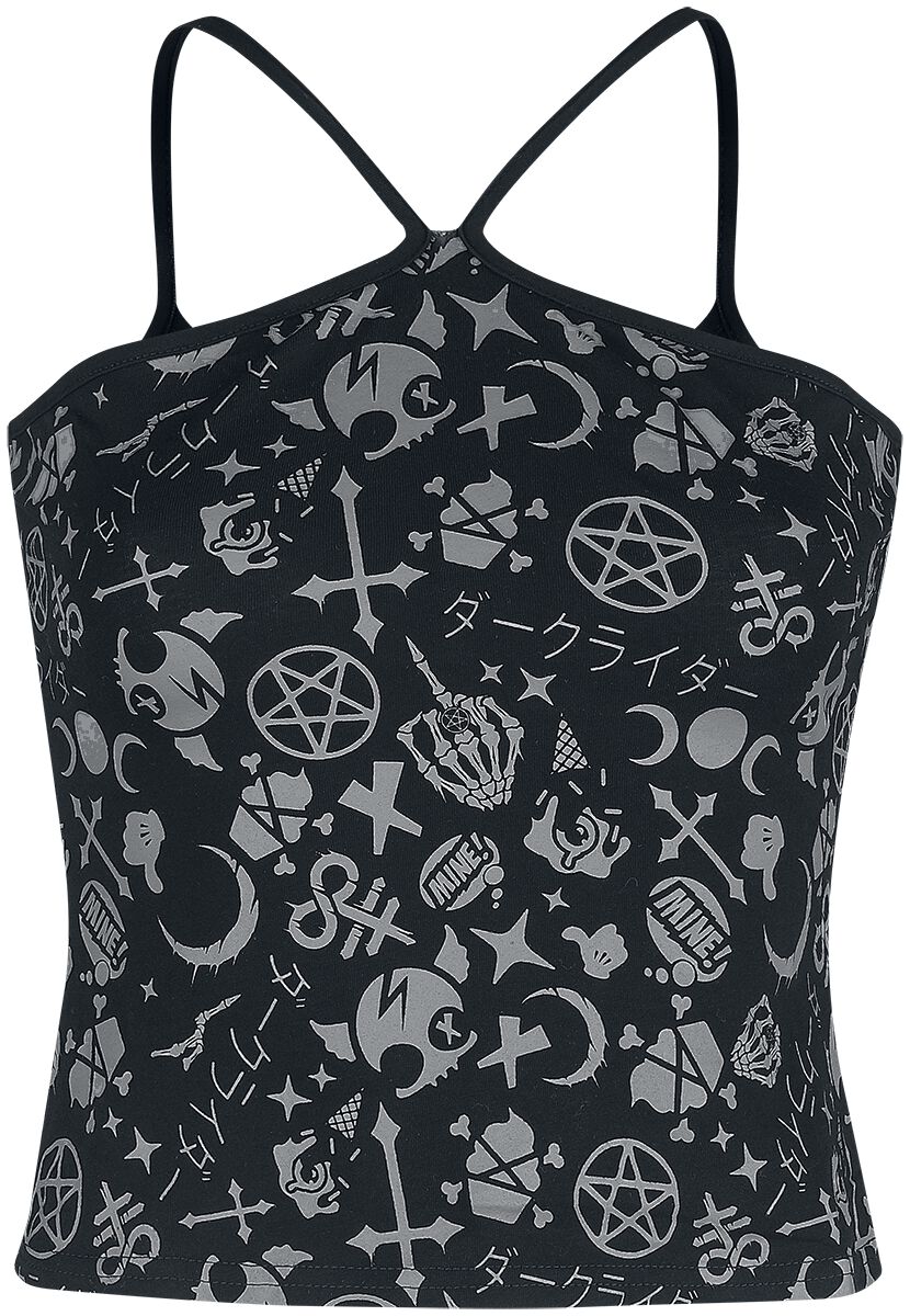 Top Gothic de Black Blood by Gothicana - Phat Kandi X Black Blood by Gothicana Top - S à 5XL - pour 