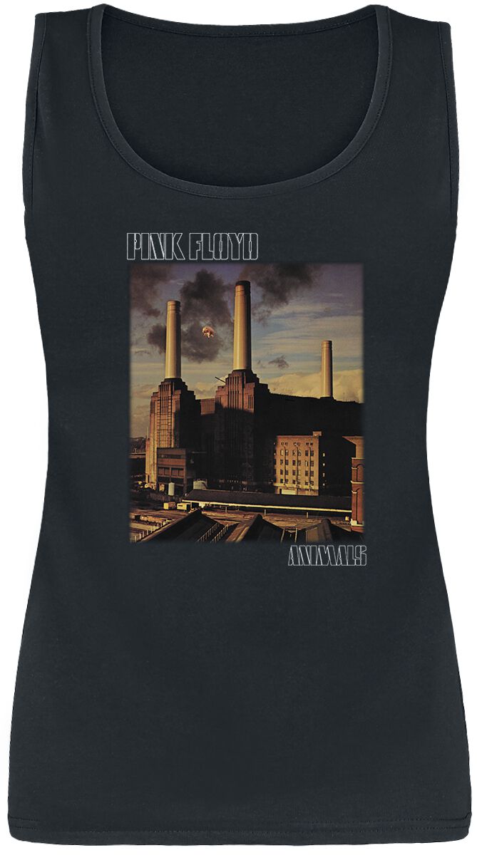 Pink Floyd Top - Animals - S bis XL - für Damen - Größe L - schwarz  - Lizenziertes Merchandise!