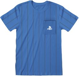 Striped Pocket Logo, Playstation, T-Shirt