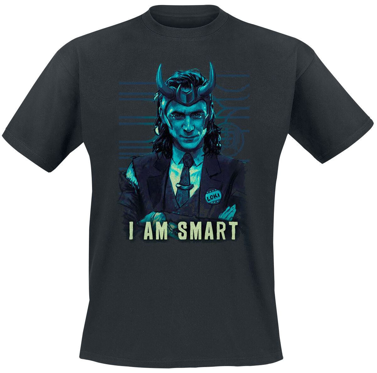 Loki I Am Smart T-Shirt black