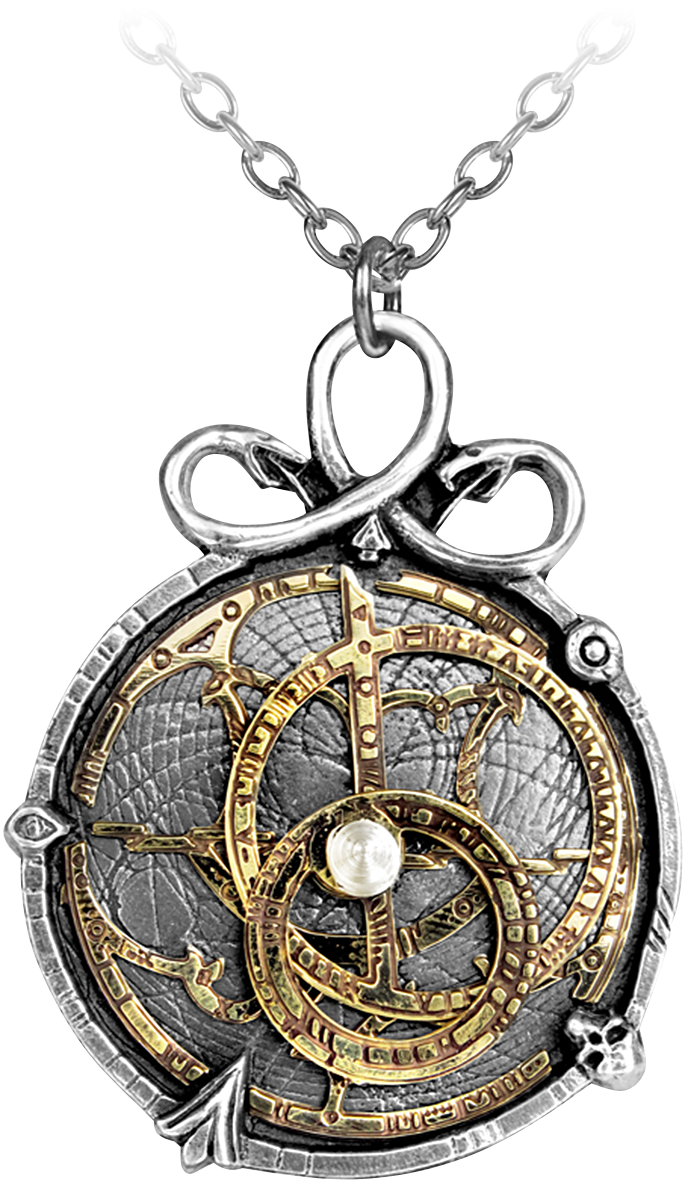 Alchemy Gothic Gothic Necklace - Anguistralobe - for Women - silver-coloured