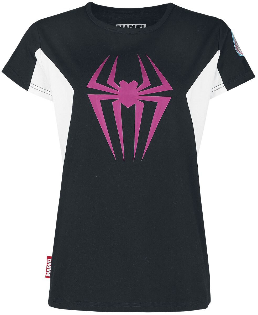 T-Shirt Manches courtes de Spider-Man - Araignée - S à XXL - pour Femme - noir