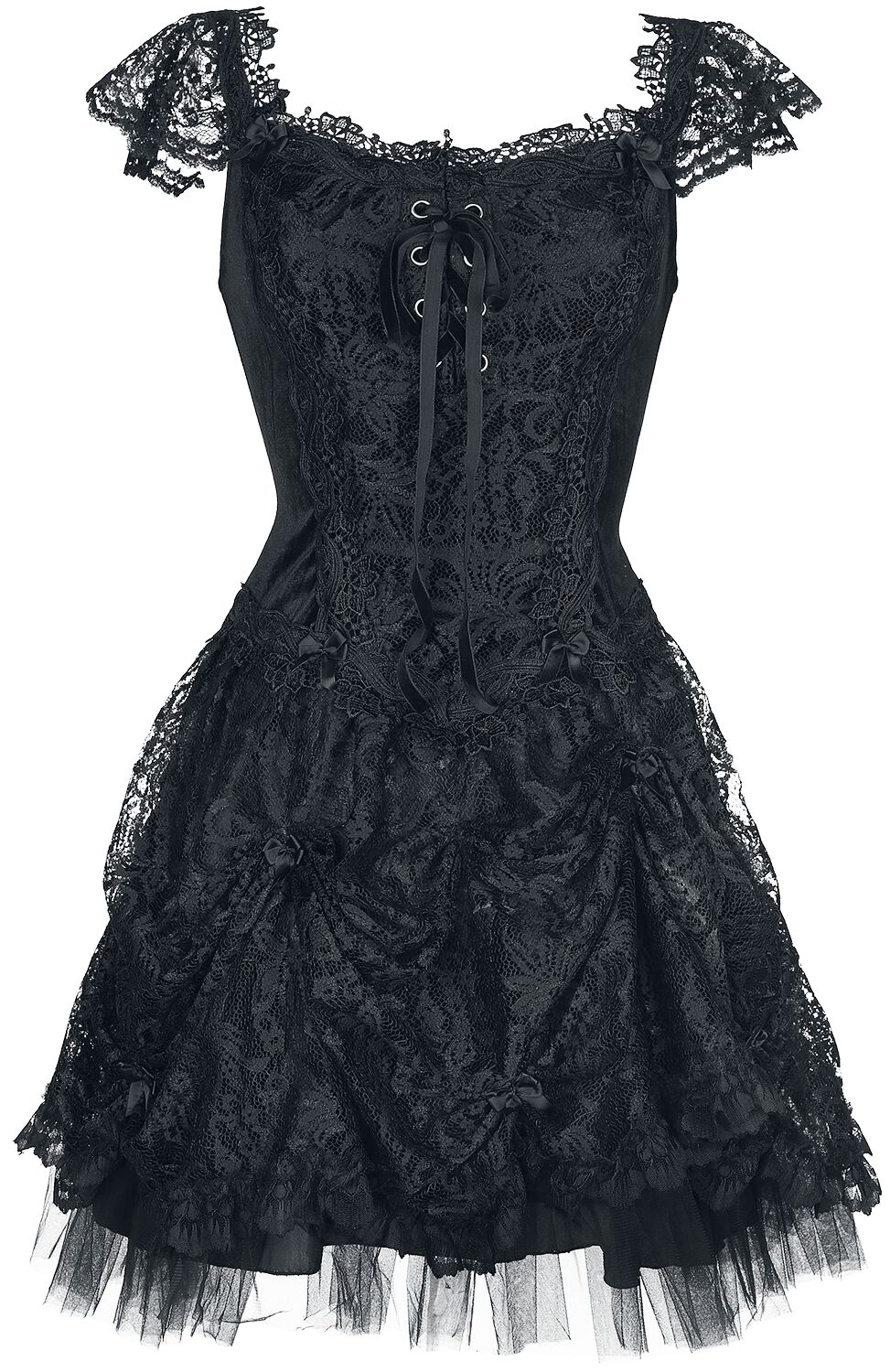 Sinister Gothic Gothic Dress Short dress black