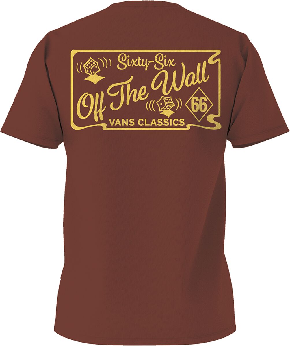 Vans Sixty Sixers Club Tee T-Shirt braun in S