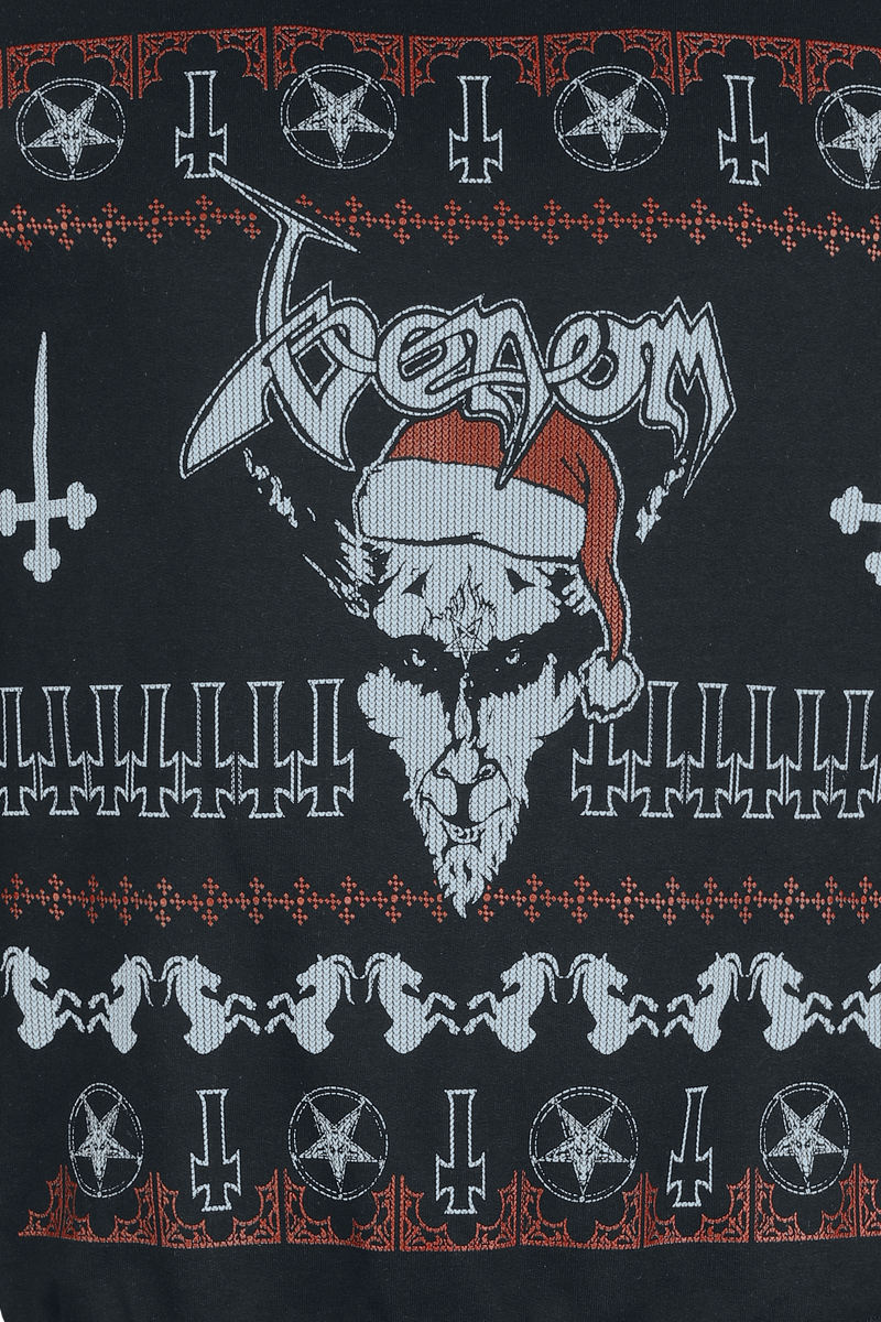 Thumbnail - Venom Holiday Sweater - Black Christmas Weihnachtspullover schwarz in M