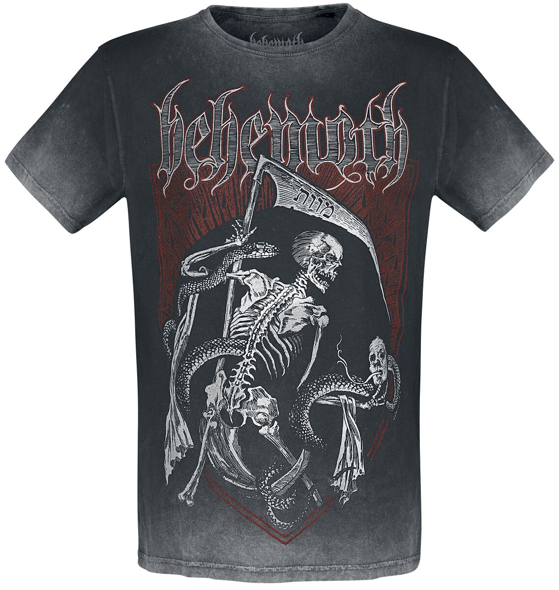 Image of Behemoth Death Entity T-Shirt hellgrau/schwarz