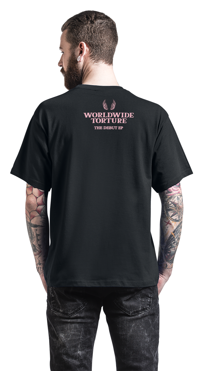 Jazmin Bean Worldwide Torture Wings T-Shirt schwarz