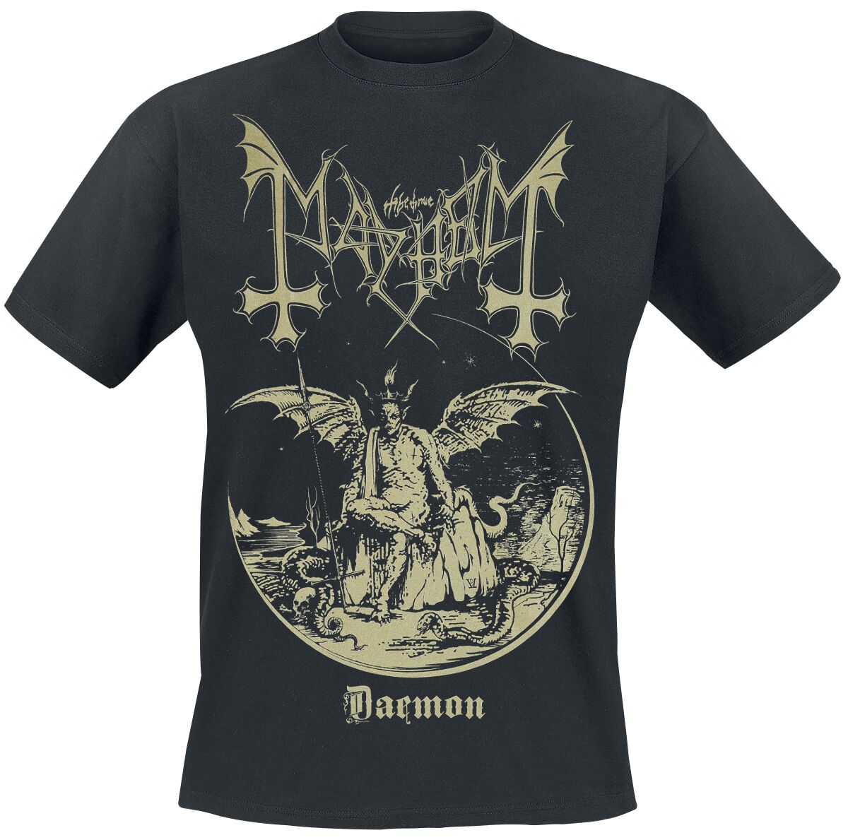 Mayhem T-Shirt - Daemon - M bis XXL - für Männer - Größe L - schwarz  - Lizenziertes Merchandise!