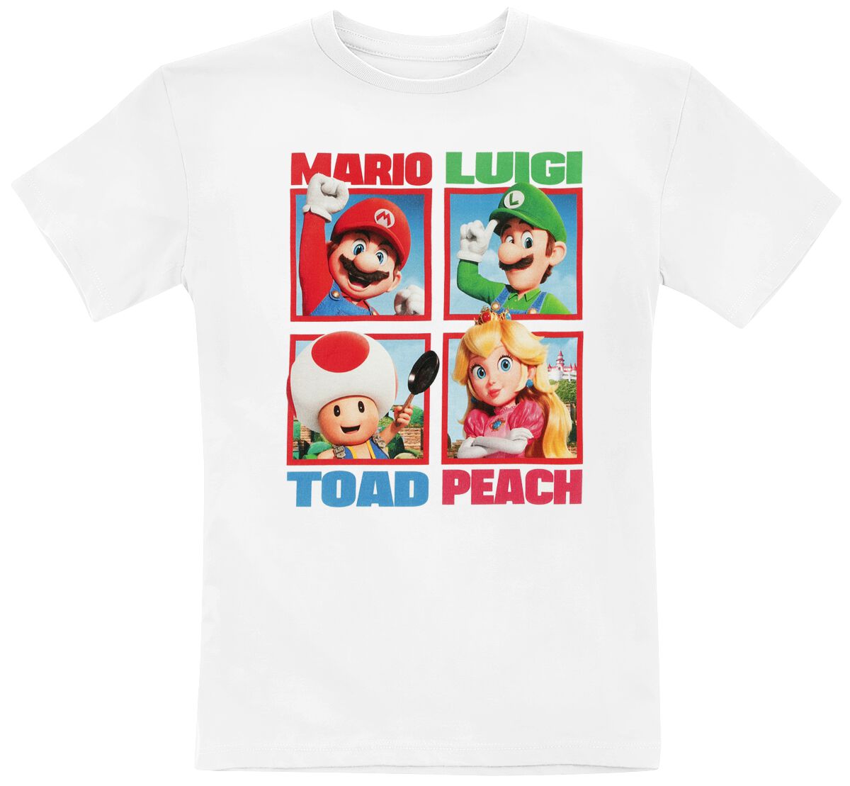 Kids The Gang T-Shirt weiß von Super Mario