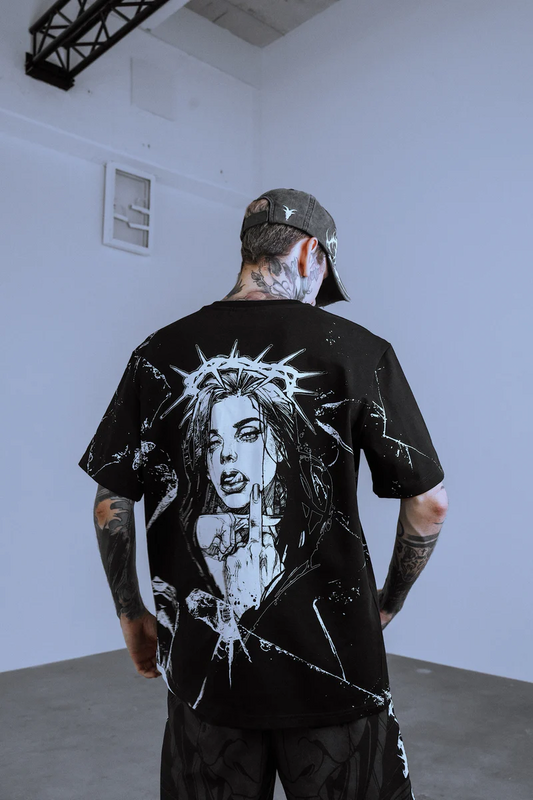 Thumbnail - Stay Cold Apparel Middle Finger Up - Customized Regular T-Shirt 200GSM T-Shirt multicolor in M