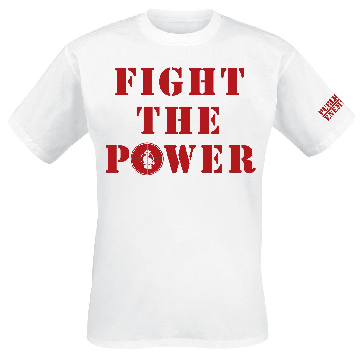 Fight The Power T-Shirt weiß von Public Enemy