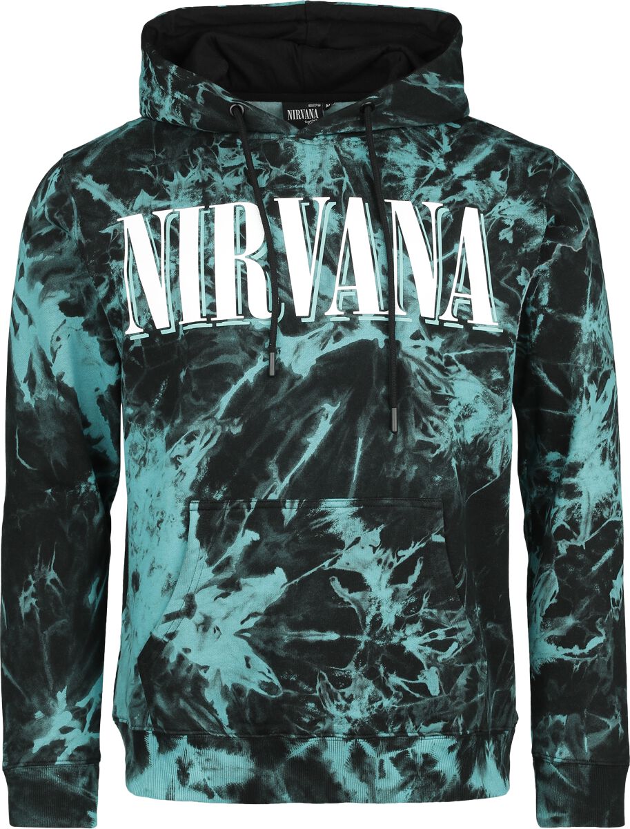 Levně Nirvana EMP Signature Collection Mikina s kapucí cerná/tyrkysová