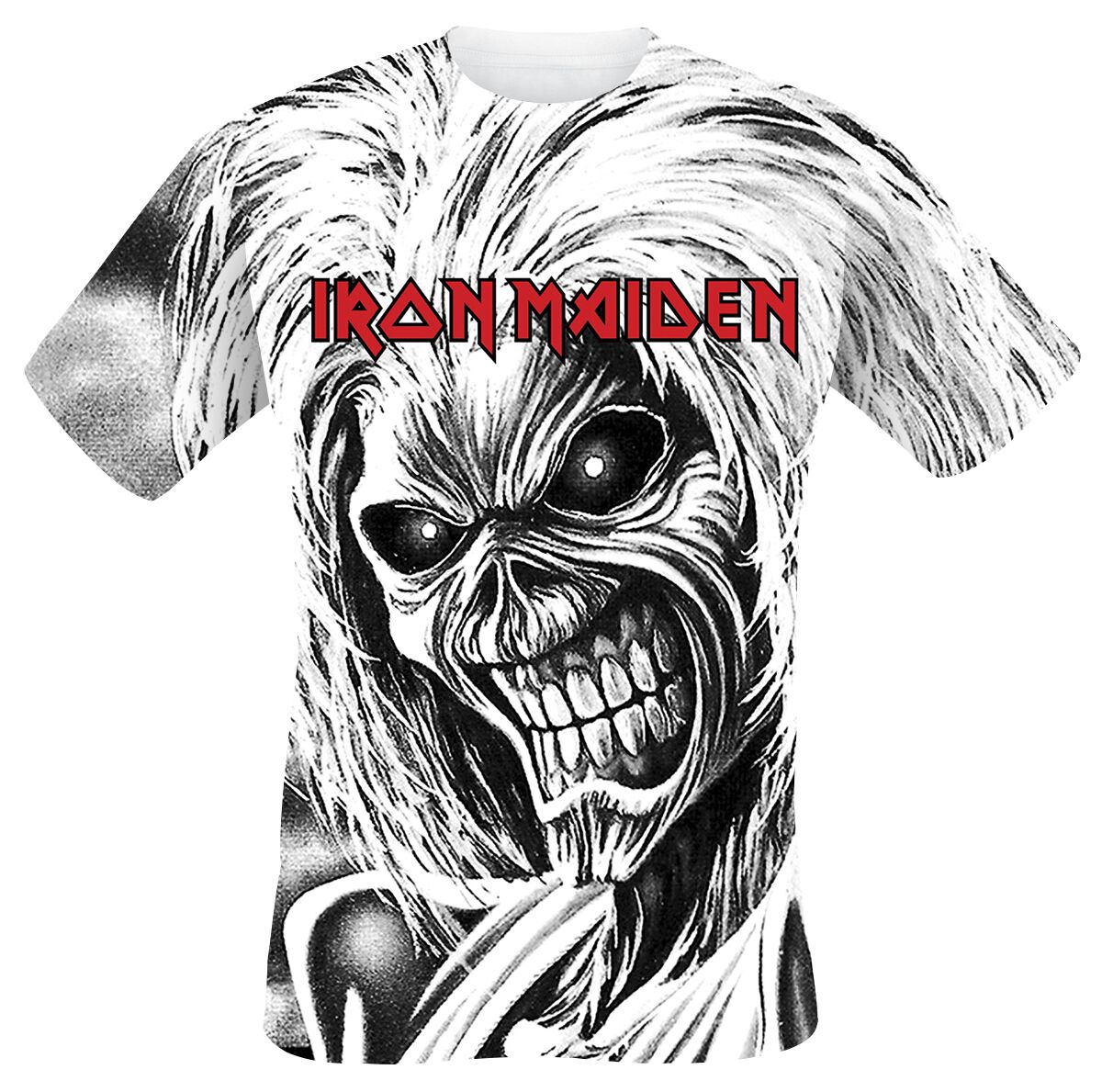 Image of Iron Maiden Killers Allover T-Shirt weiß