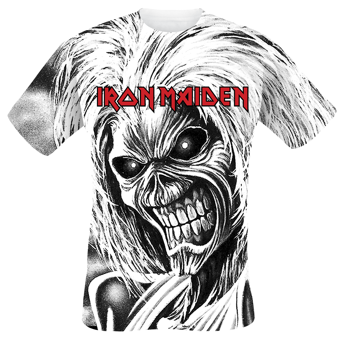 Iron Maiden - Killers Allover - T-Shirt - weiß