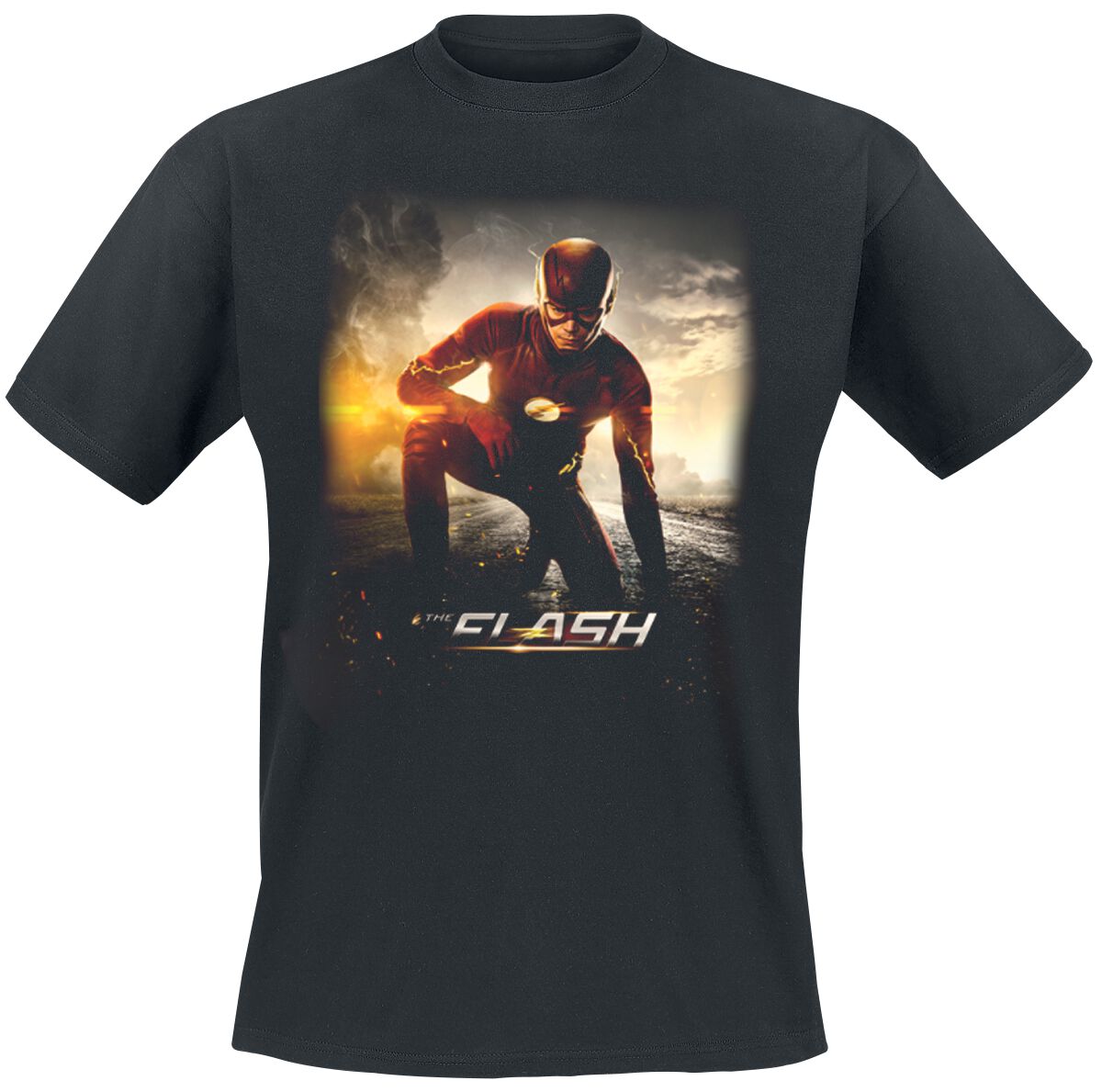 Image of The Flash Future Road T-Shirt schwarz