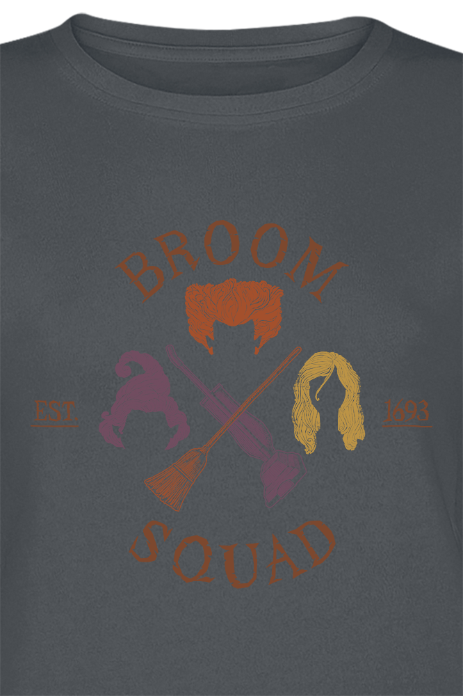 Hocus Pocus Broom Squad T-Shirt grau