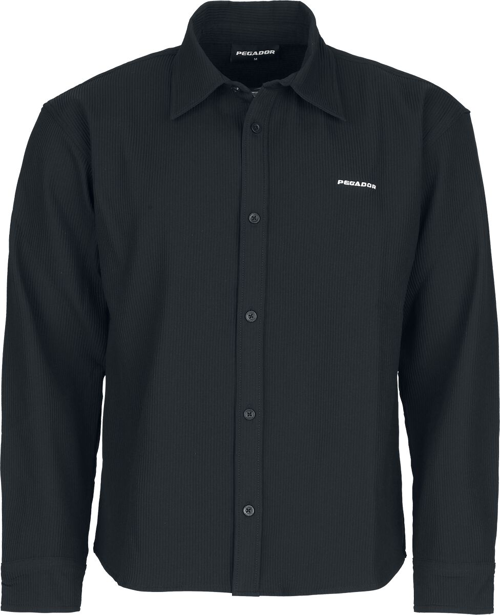 Longsleeve  av Pegador - Troy Plissee Longsleeve Shirt - Herr - svart