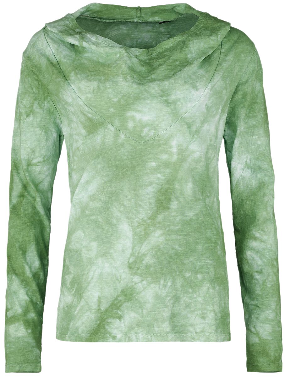 Image of Felpa con cappuccio di Outer Vision - Deva hooded top - S a M - Donna - verde