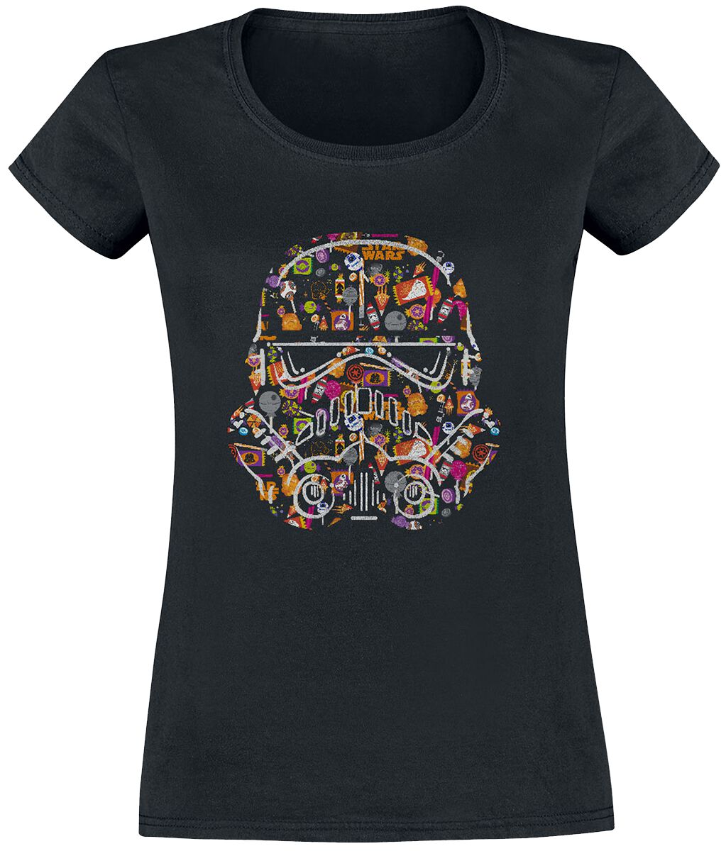 Star Wars T-Shirt - Candytrooper - XXL - für Damen - Größe XXL - schwarz  - Lizenzierter Fanartikel