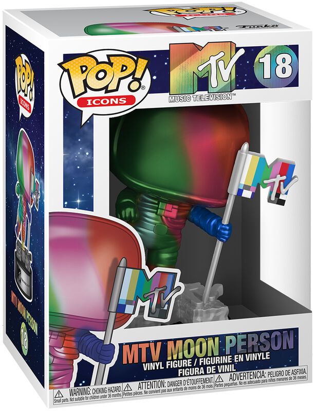 POP Ad Icons: MTV - Moon Person Vinyl Figur 18