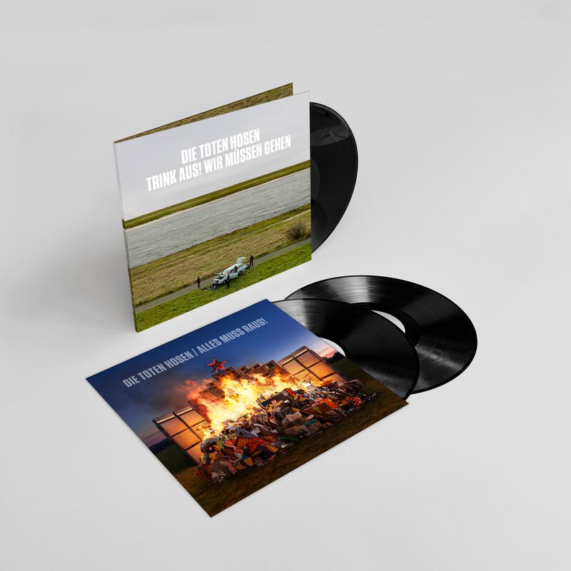 „Trink aus, wir müssen gehen!“ + Bonusalbum „Alles muss raus!“: Dreifach-Vinyl Standard-Edition von Die Toten Hosen - 3-LP (Gatefold)